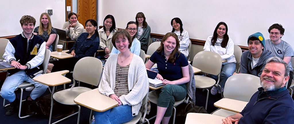 Students and instructor in a classroom